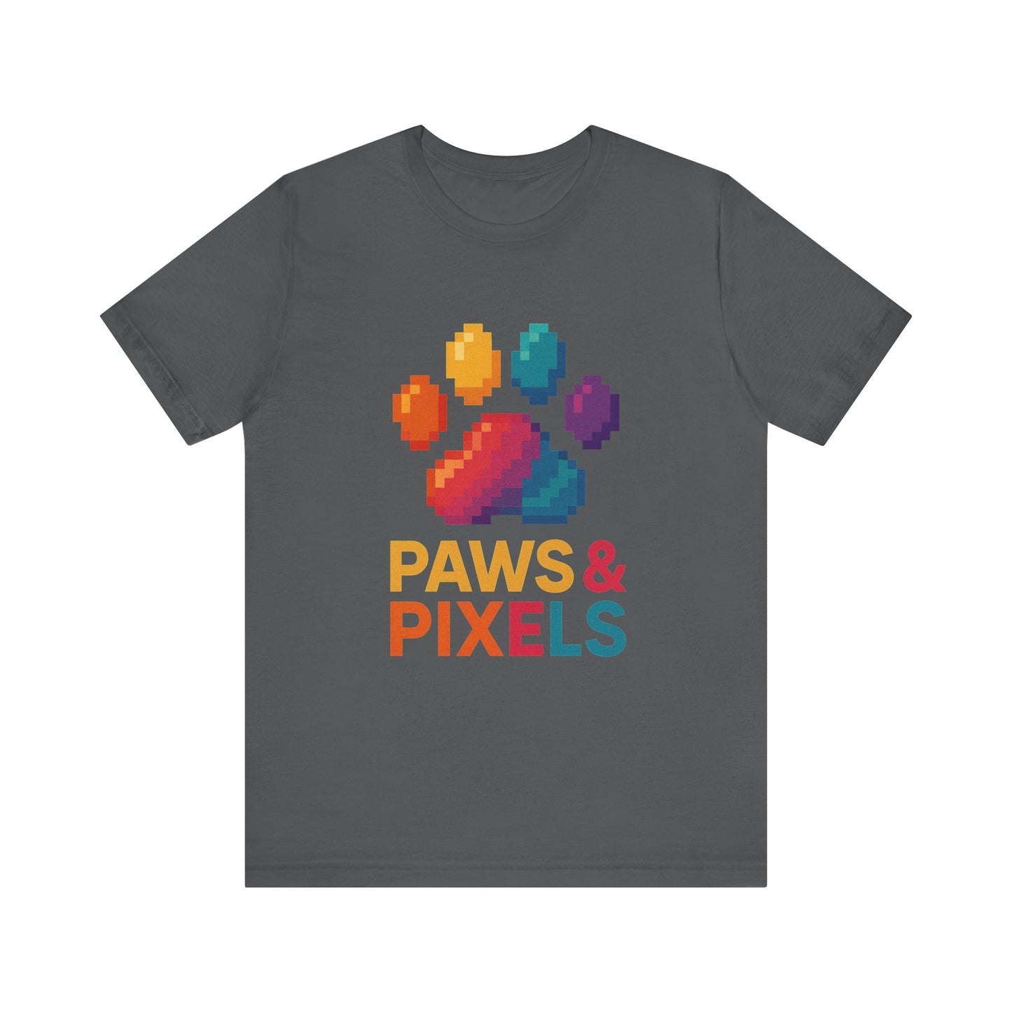 Colorful Paws & Pixels Unisex Tee