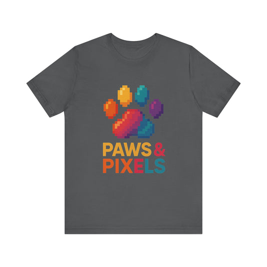 Colorful Paws & Pixels Unisex Tee