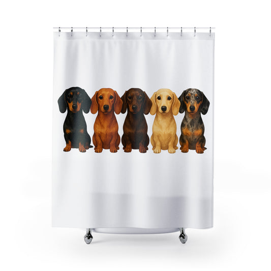Adorable Dachshund Shower Curtain